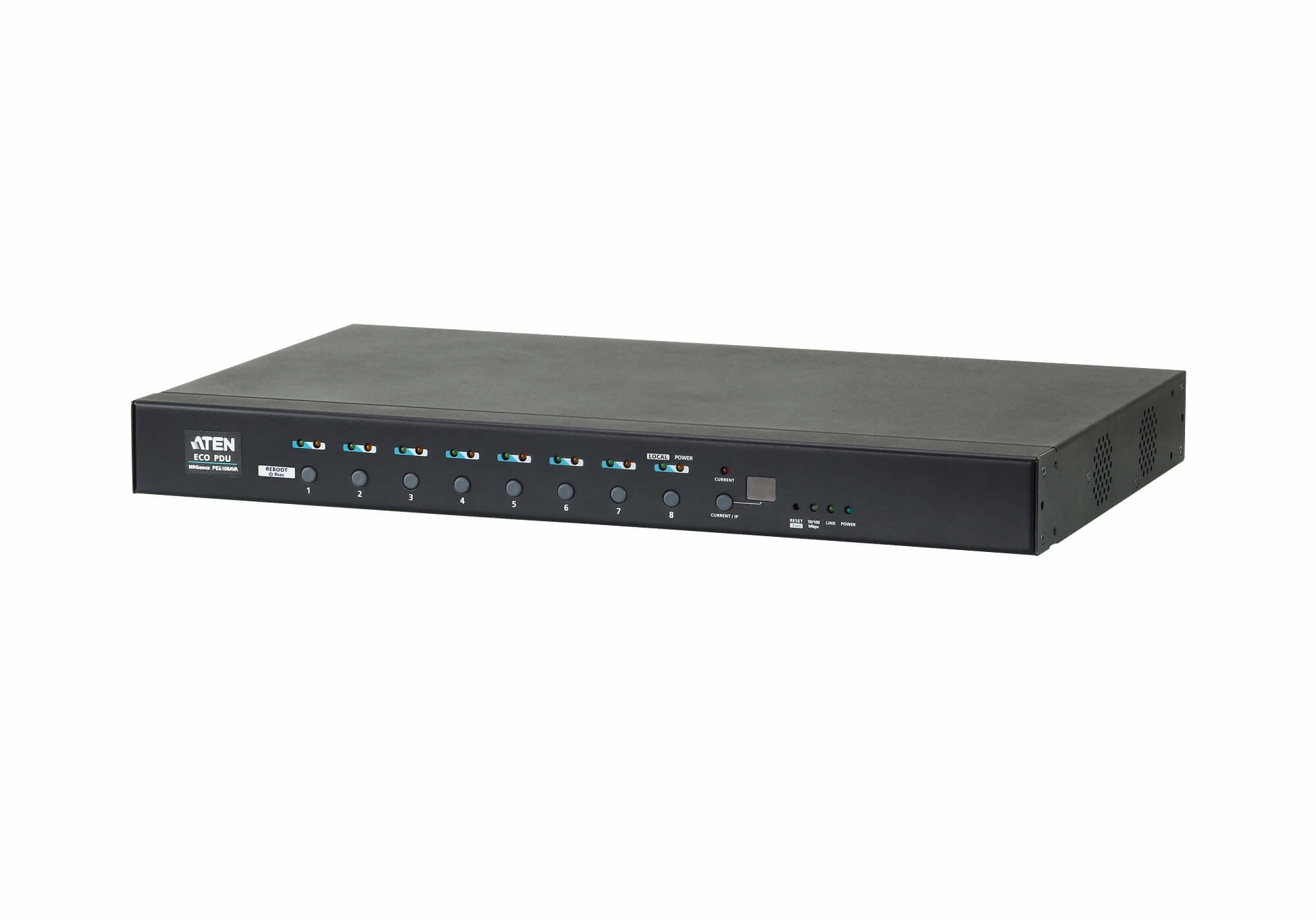 ATEN PE6108AV power distribution unit (PDU) 8 AC outlet(s) 1U Black