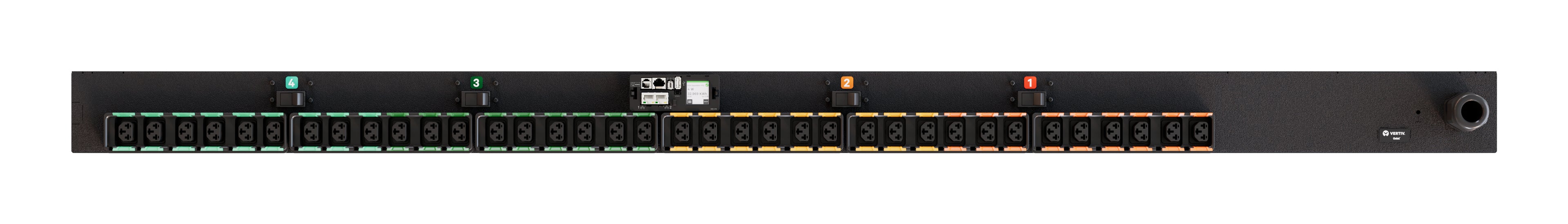 Vertiv PowerIT VP5U60A0 power distribution unit (PDU) 36 AC outlet(s) 0U Black