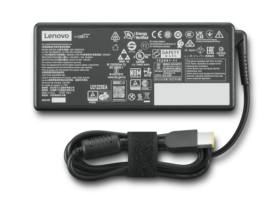 Lenovo GX21G06623 power adapter/inverter Indoor 135 W Black