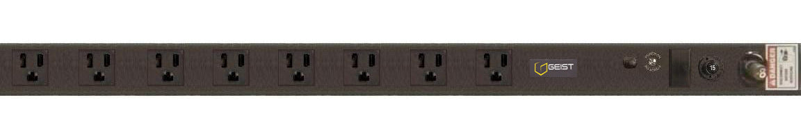 Vertiv Geist NSVKN080-101R15 power distribution unit (PDU) 8 AC outlet(s) 0U Black