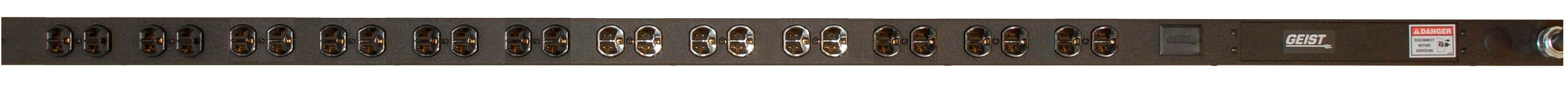 Vertiv Geist JBN242-102D20TL5 power distribution unit (PDU) 24 AC outlet(s) 0U Black