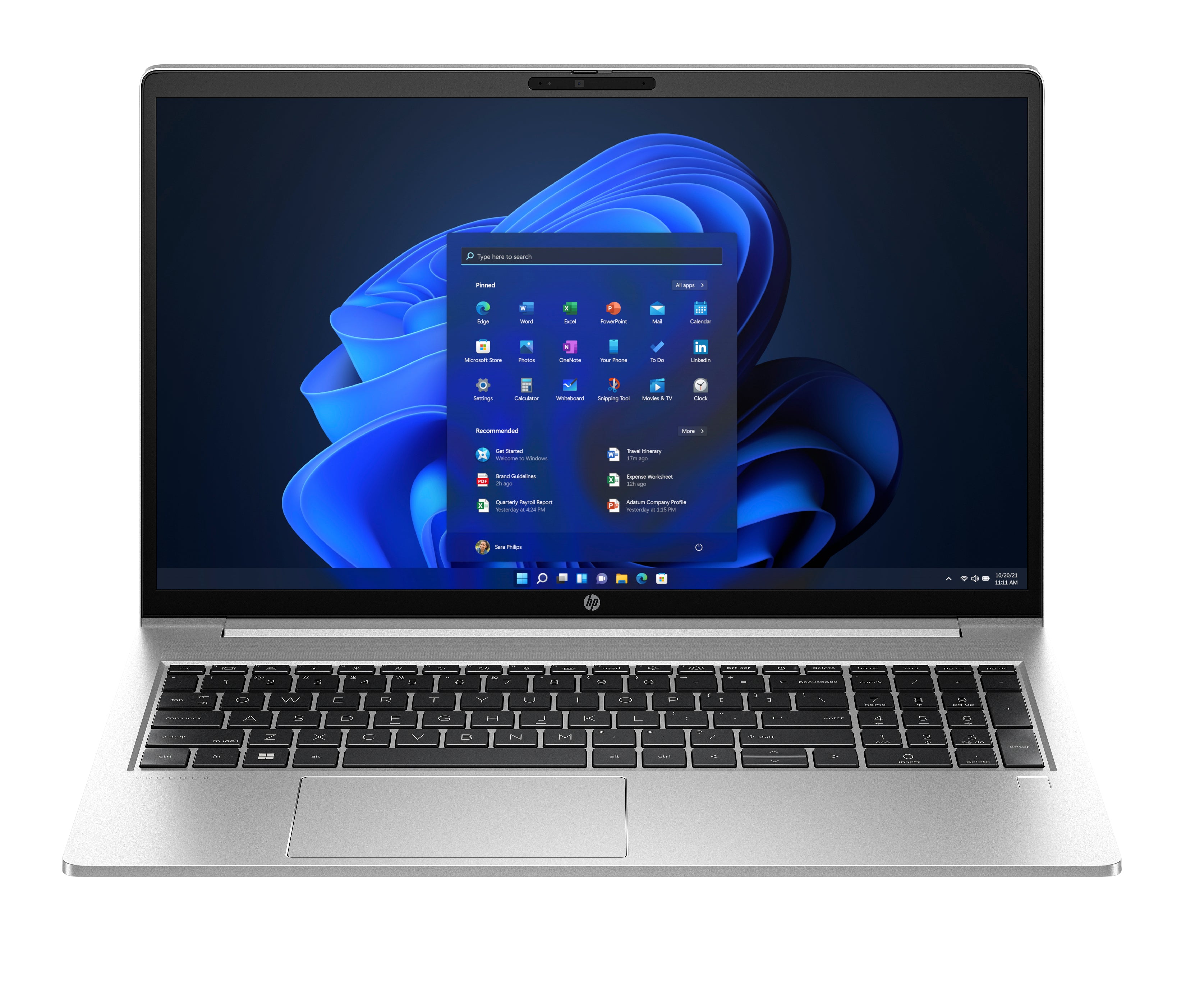 HP ProBook 450 G10 Intel® Core™ i7 i7-1355U Laptop 15.6" HD 16 GB DDR4-SDRAM 1 TB SSD Wi-Fi 6E (802.11ax) Windows 11 Pro Silver