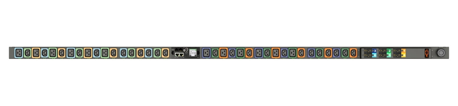Vertiv MNR5MGW1-36PNB3-3TL56A0A10-S-A power distribution unit (PDU) 36 AC outlet(s) 0U Black