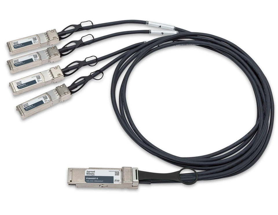 Legrand 610640007-A InfiniBand/fibre optic cable 98.4" (2.5 m) QSFP+ 4x SFP+ Twinax Black