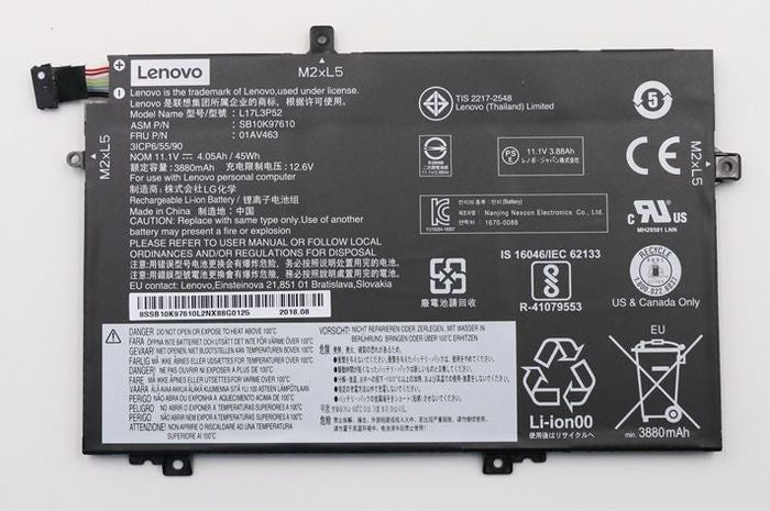 Lenovo 01AV463 laptop spare part Battery