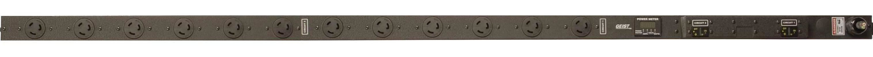Vertiv Geist XPBC120-103L20TL6 power distribution unit (PDU) 12 AC outlet(s) 0U Black