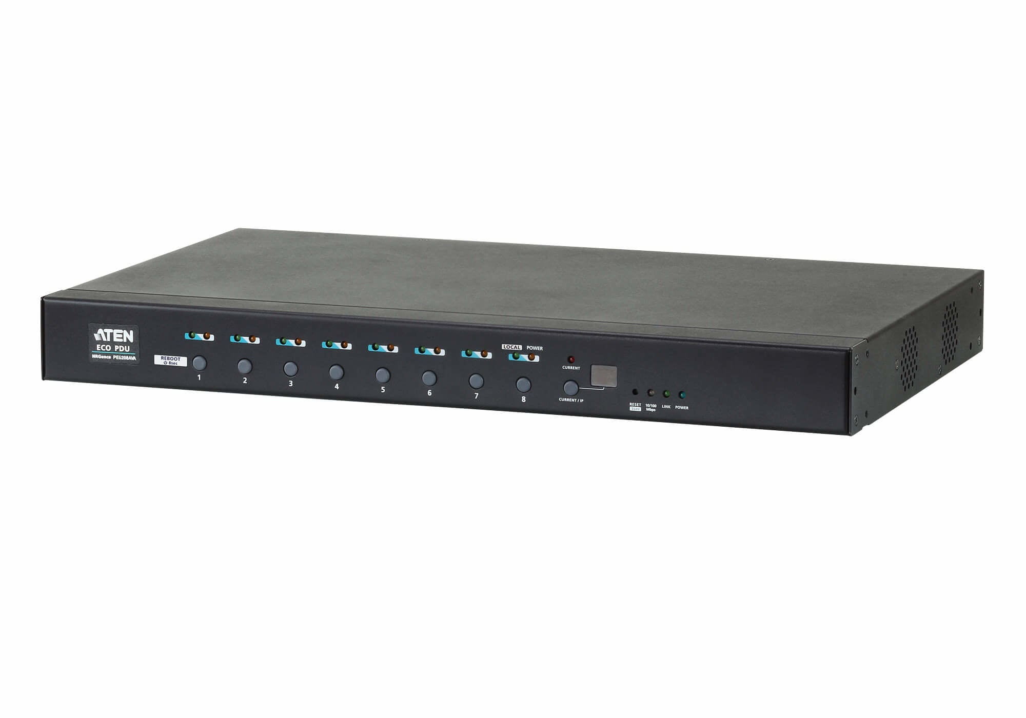 ATEN PE6208AV power distribution unit (PDU) 8 AC outlet(s) 1U Black