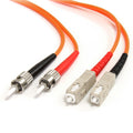 StarTech.com FIBSTSC3 InfiniBand/fibre optic cable 118.1" (3 m) ST SC Orange