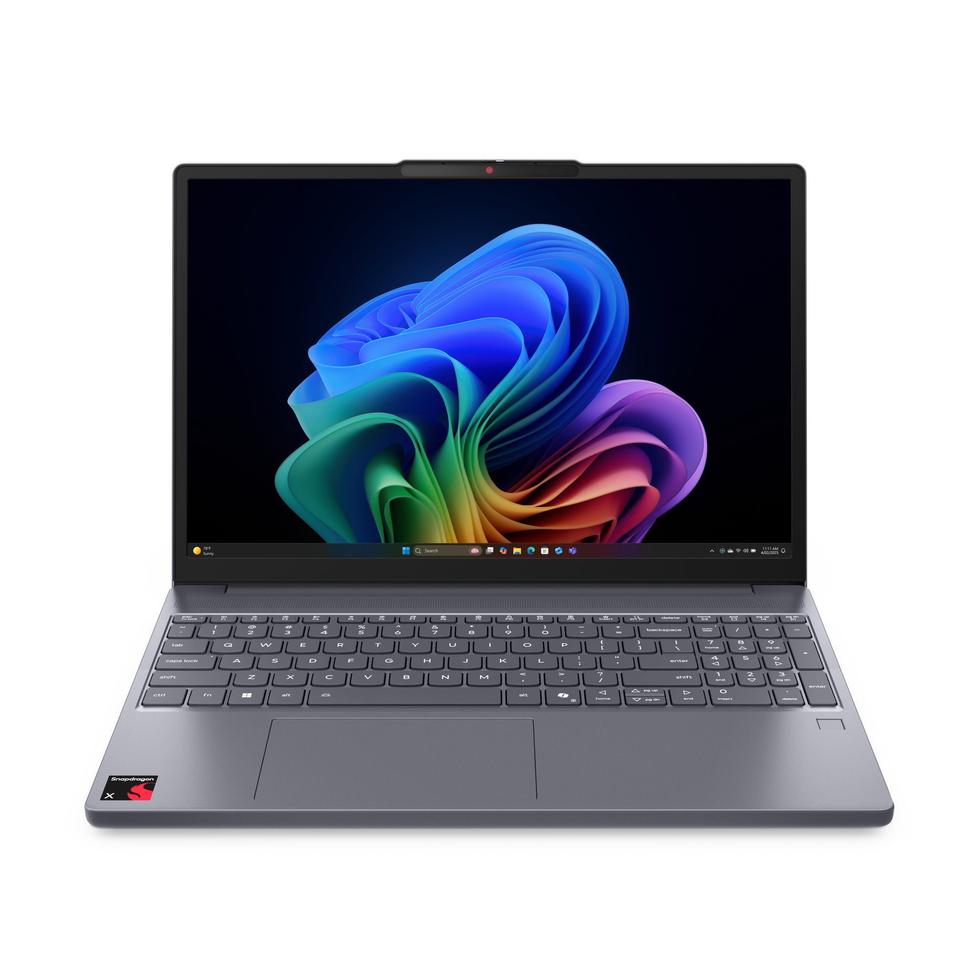 Lenovo IdeaPad Slim 3 15Q8X10 Copilot+ PC Snapdragon X1-26-100 Laptop 15.3" Touchscreen WUXGA 16 GB LPDDR5x-SDRAM 256 GB SSD Wi-Fi 7 (802.11be) Windows 11 Home English Gray