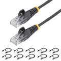 StarTech.com N6PAT6INBKS10PK networking cable Black 7.87" (0.2 m) Cat6 U/UTP (UTP)
