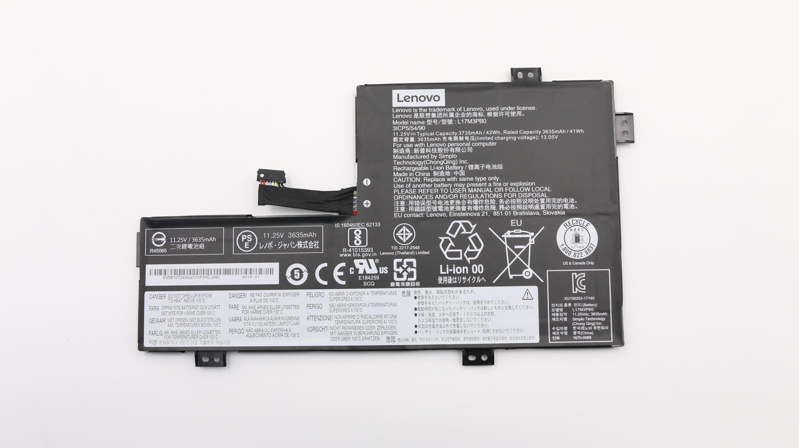 Lenovo 5B10T36866 laptop spare part Battery