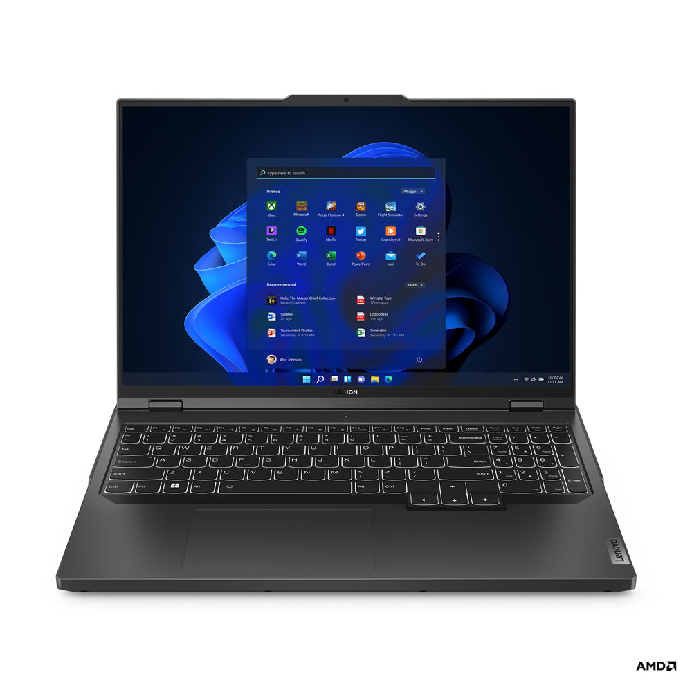 Lenovo Legion Pro 5 16ARX8 AMD Ryzen™ 5 7645HX Laptop 16" WQXGA 16 GB DDR5-SDRAM 1 TB SSD NVIDIA GeForce RTX 4050 Wi-Fi 6E (802.11ax) Windows 11 Home US English Gray