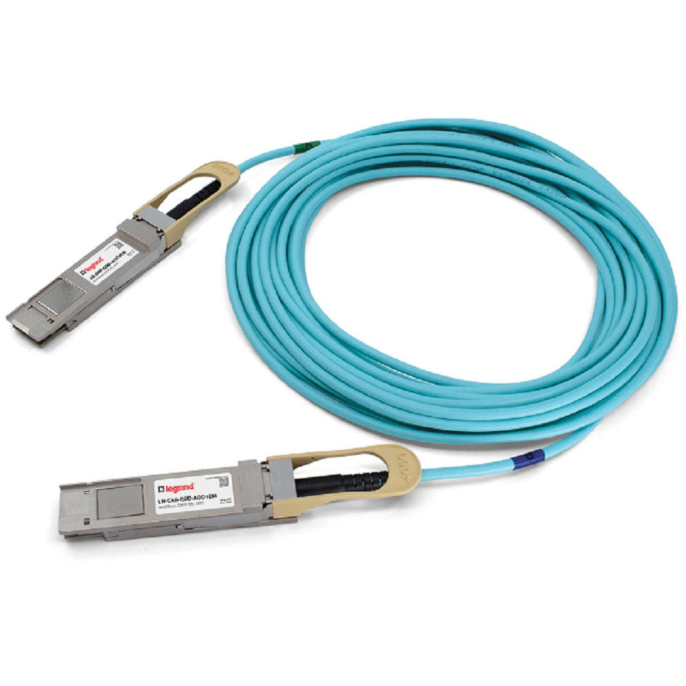 Legrand LN-CAB-QDD-AOC-2M InfiniBand/fibre optic cable 78.7" (2 m) QSFP-DD Aqua color