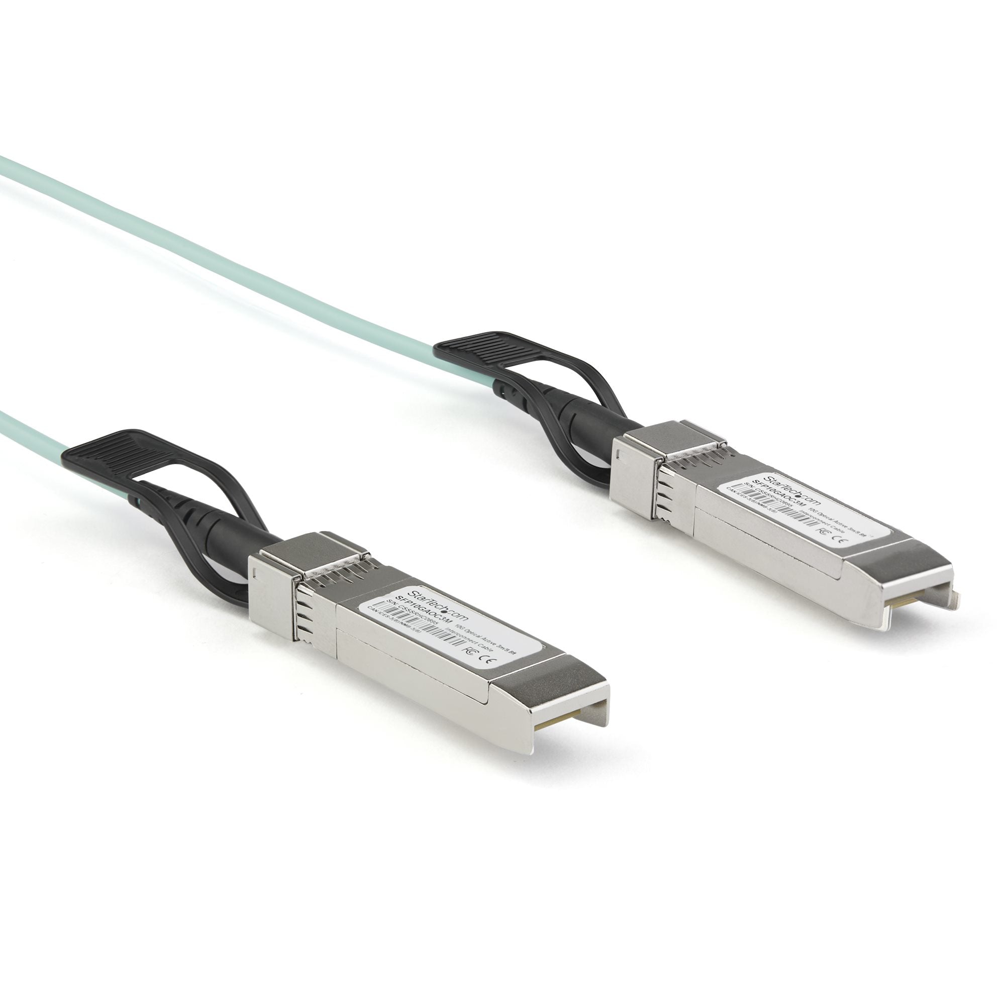 StarTech.com AOCSFP10G5ME InfiniBand/fibre optic cable 196.9" (5 m) SFP+ Aqua color