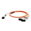 DELL D0HM1 InfiniBand/fibre optic cable 393.7" (10 m) QSFP+ 4x SFP+ Orange