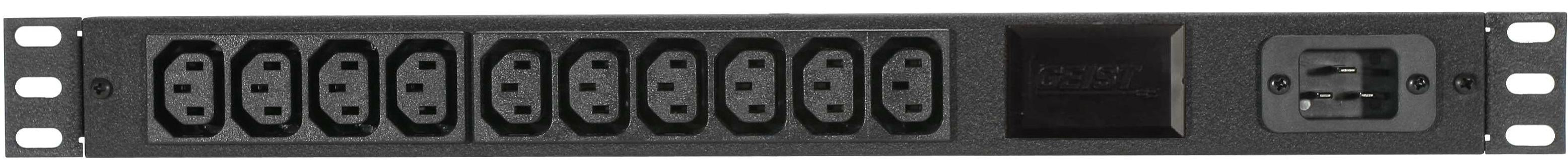 Vertiv Geist BRELN102-0020/16 power distribution unit (PDU) 10 AC outlet(s) 0U Black