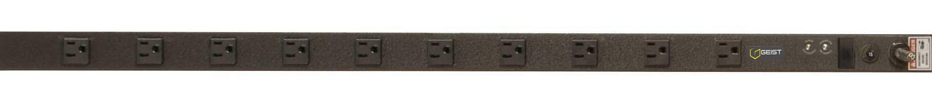 Vertiv VSSAN104-101S15 power distribution unit (PDU) 10 AC outlet(s) 0U Black