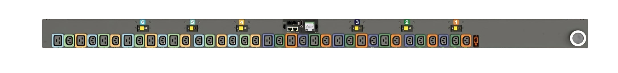 Vertiv Geist MNR5MHB1-36PNB8-5CS15A0A10-S-A power distribution unit (PDU) 36 AC outlet(s) 0U Black