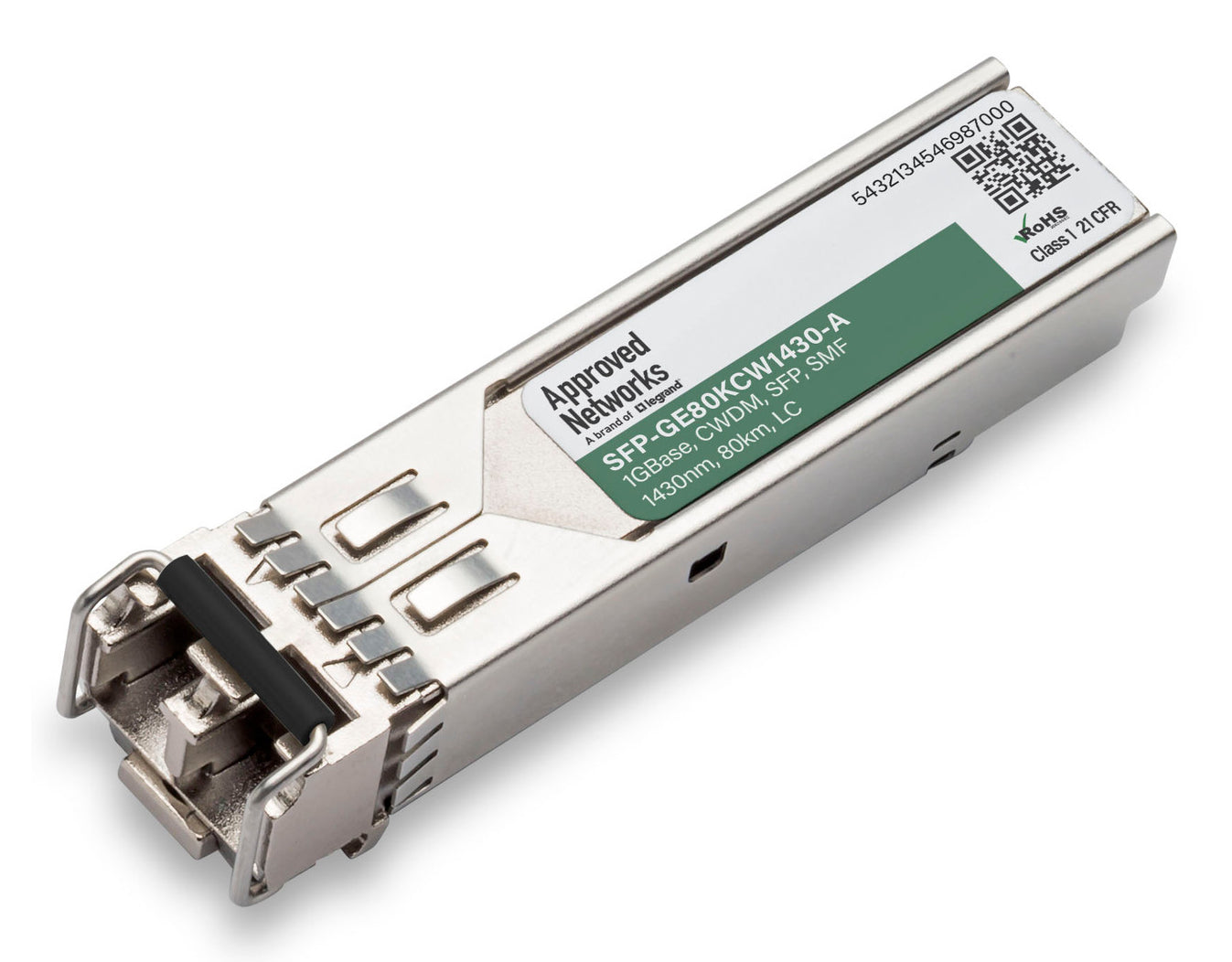Legrand SFP-GE80KCW1430-A network transceiver module Fiber optic 1250 Mbit/s 1430 nm