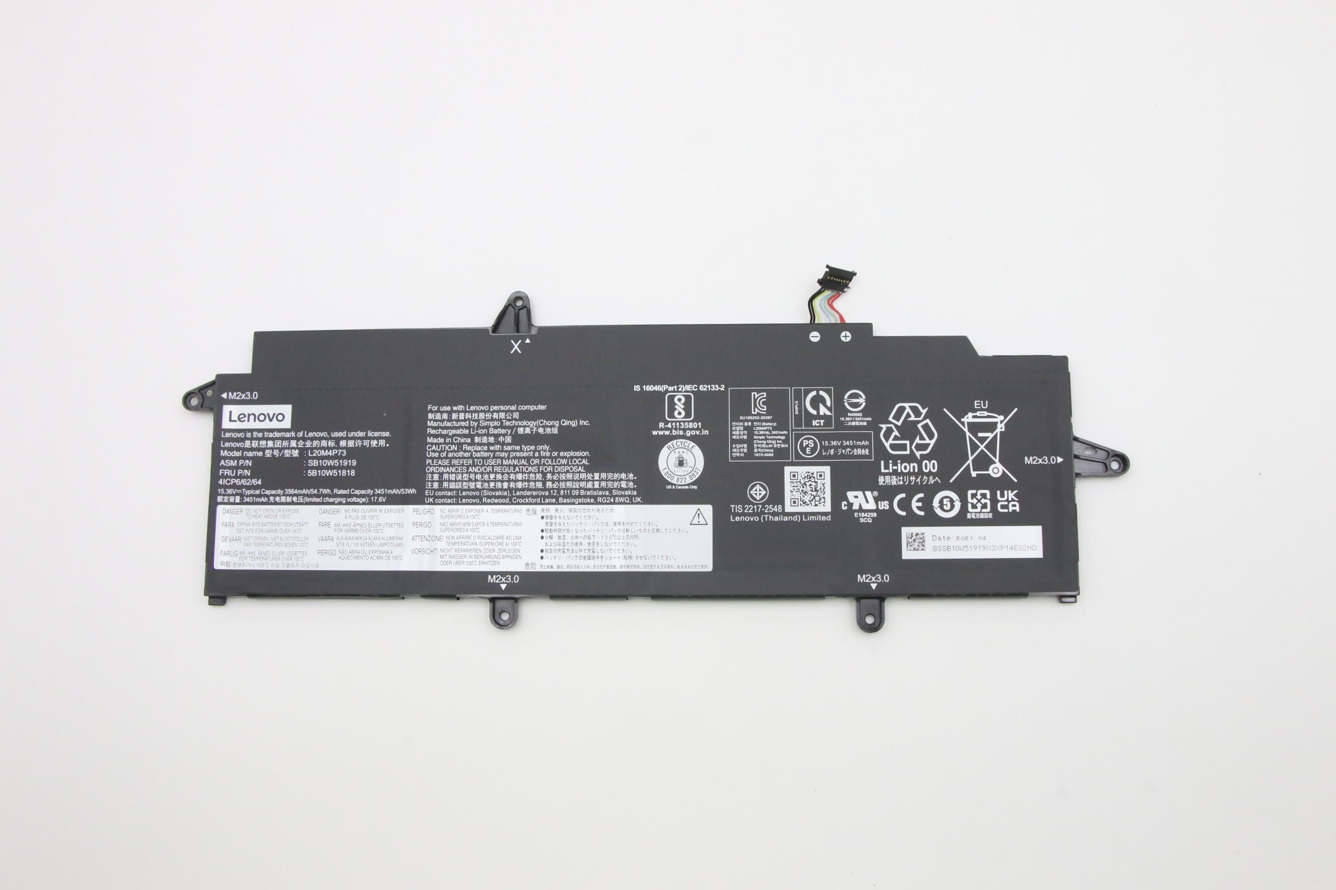 Lenovo 5B10W51818 laptop spare part Battery