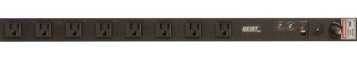 Vertiv Geist VSSK084-101R15 power distribution unit (PDU) 6 AC outlet(s) 0U Black