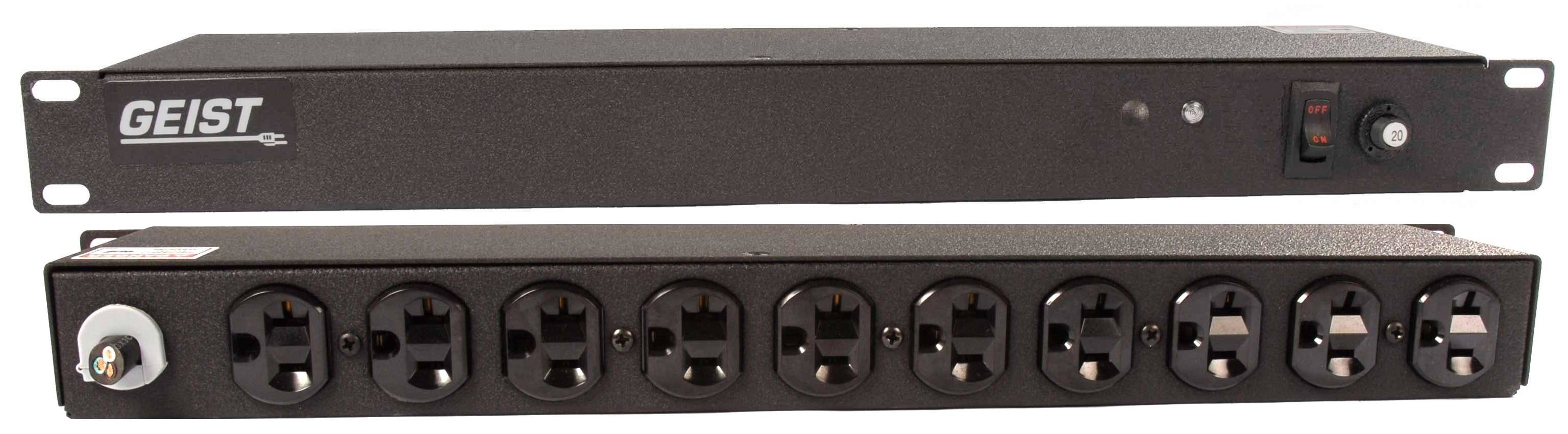 Vertiv Geist BR100-1025TL power distribution unit (PDU) 10 AC outlet(s) 0U Black