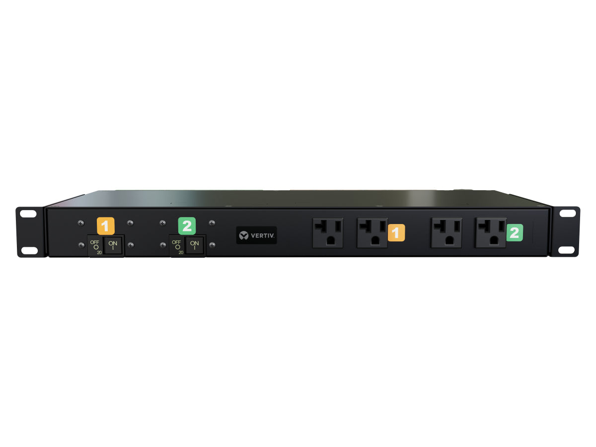 Vertiv MN00X1R1-16MCQ9-3TL14A0A10-S power distribution unit (PDU) 16 AC outlet(s) 1U Black