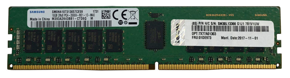 Lenovo 4X77A77494 memory module 8 GB 1 x 8 GB DDR4 288-pin DIMM ECC