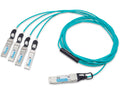 Legrand QSFP-4X10G-AOC4M-A InfiniBand/fibre optic cable 157.5" (4 m) QSFP+ 4x QSFP+ AOC Aqua color
