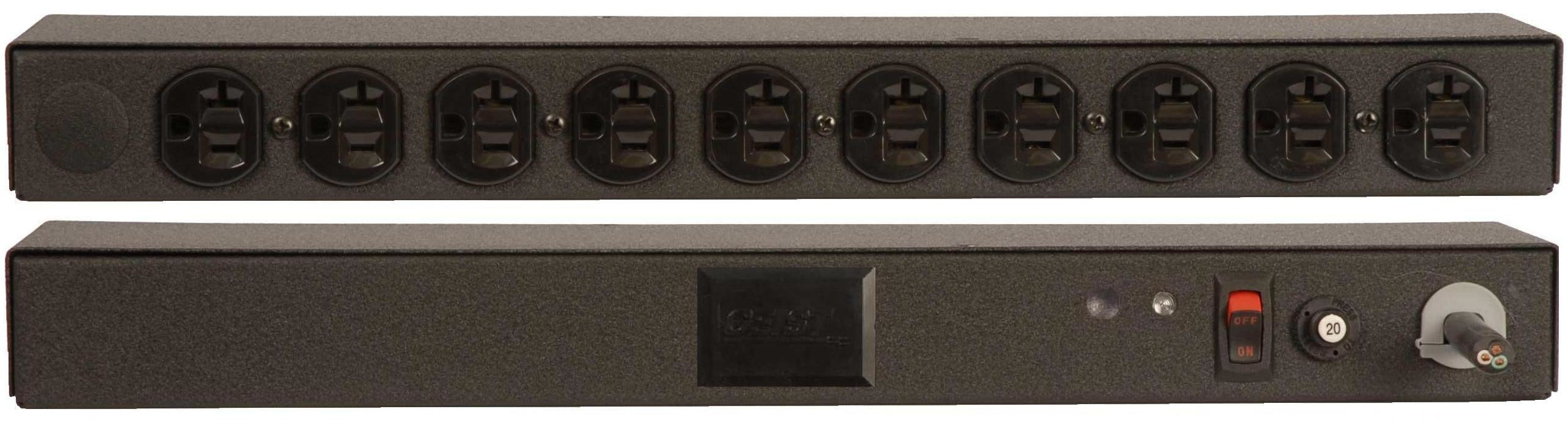 Vertiv Geist BRF100-1025 power distribution unit (PDU) 10 AC outlet(s) 0U Black