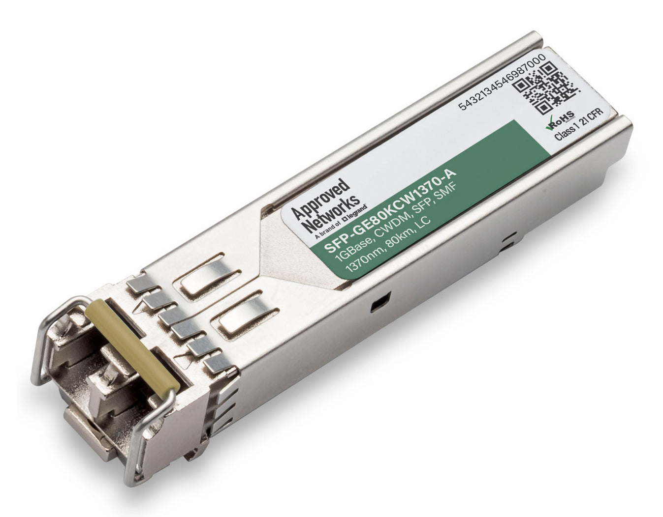 Legrand SFP-GE80KCW1370-A network transceiver module Fiber optic 1250 Mbit/s 1370 nm