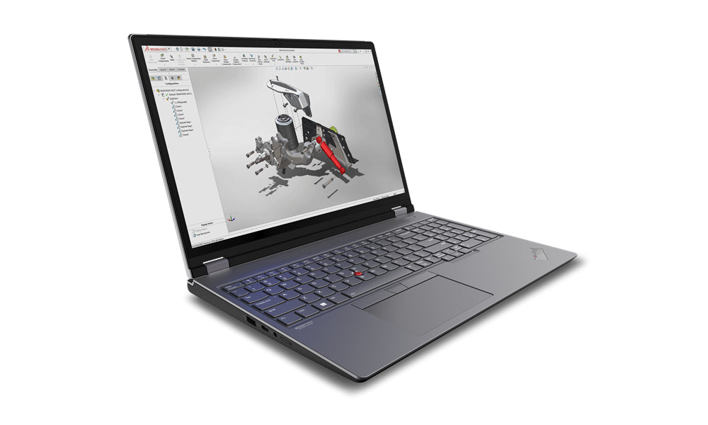 Lenovo ThinkPad P16 Gen 2 Intel® Core™ i7 i7-13700HX Mobile workstation 16" WUXGA 16 GB DDR5-SDRAM 512 GB SSD NVIDIA RTX A1000 Wi-Fi 6E (802.11ax) Windows 11 Pro US English Gray, Black