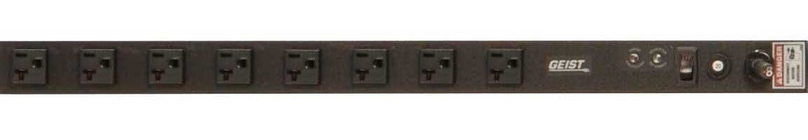 Vertiv VSSK084-102S20TL power distribution unit (PDU) 8 AC outlet(s) 0U Black