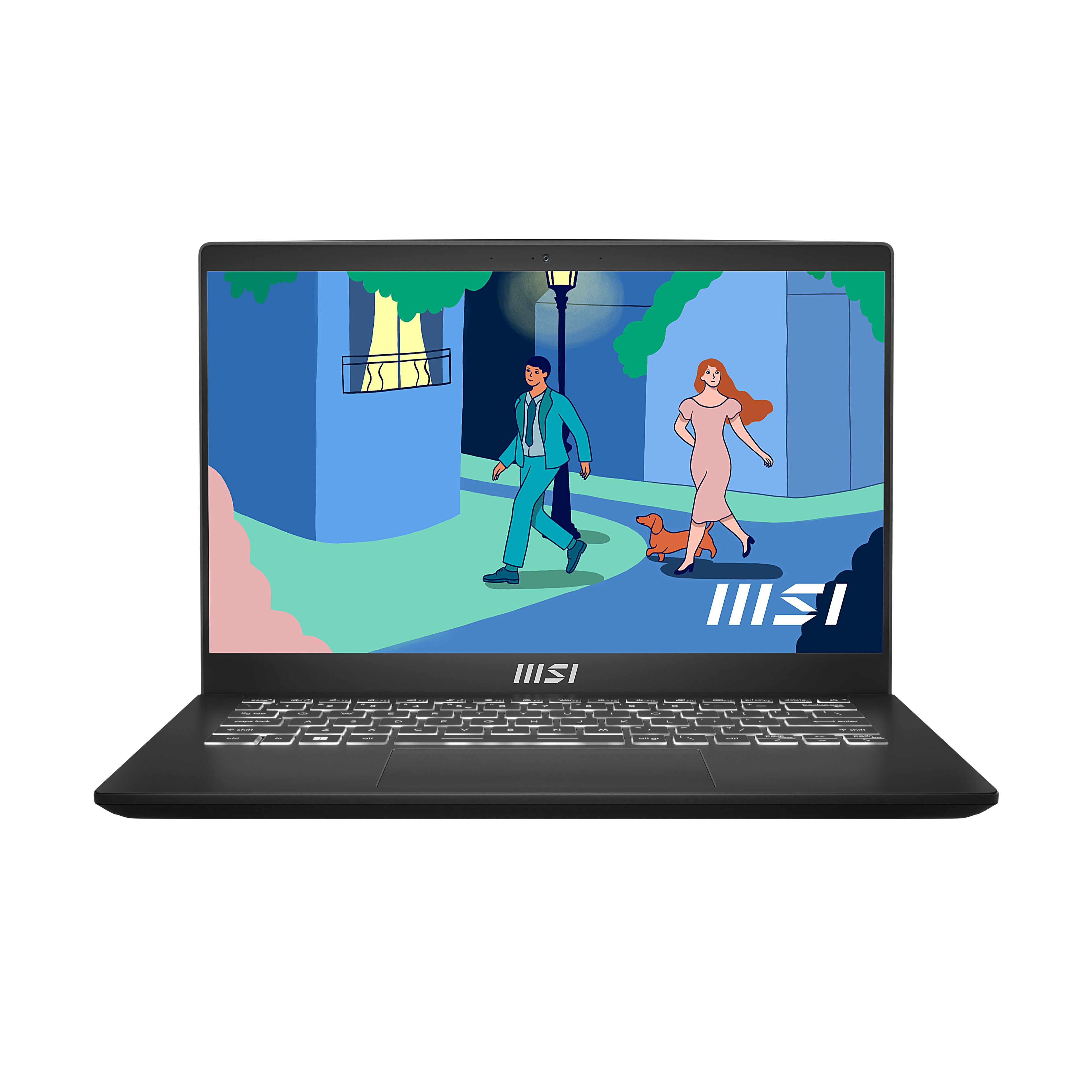 MSI Modern 14 C7M-261US AMD Ryzen™ 7 7730U Laptop 14" Full HD 16 GB DDR4-SDRAM 512 GB SSD Wi-Fi 6E (802.11ax) Windows 11 Pro Black