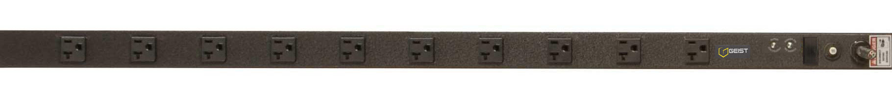 Vertiv VSSAN104-102S20TL power distribution unit (PDU) 10 AC outlet(s) 0U Black