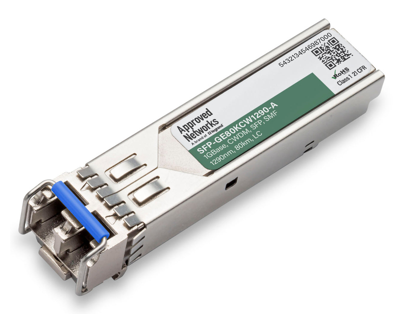 Legrand SFP-GE80KCW1290-A network transceiver module Fiber optic 1250 Mbit/s 1290 nm