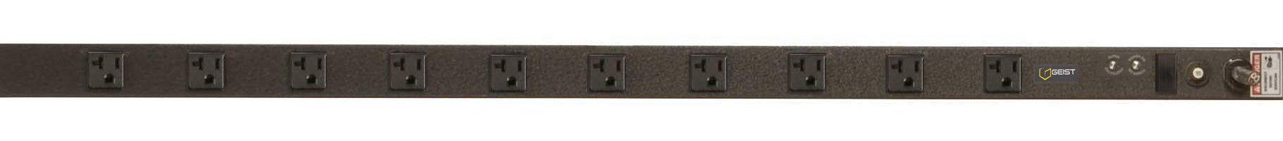 Vertiv VSSAN104-102R20TL power distribution unit (PDU) 10 AC outlet(s) 0U Black