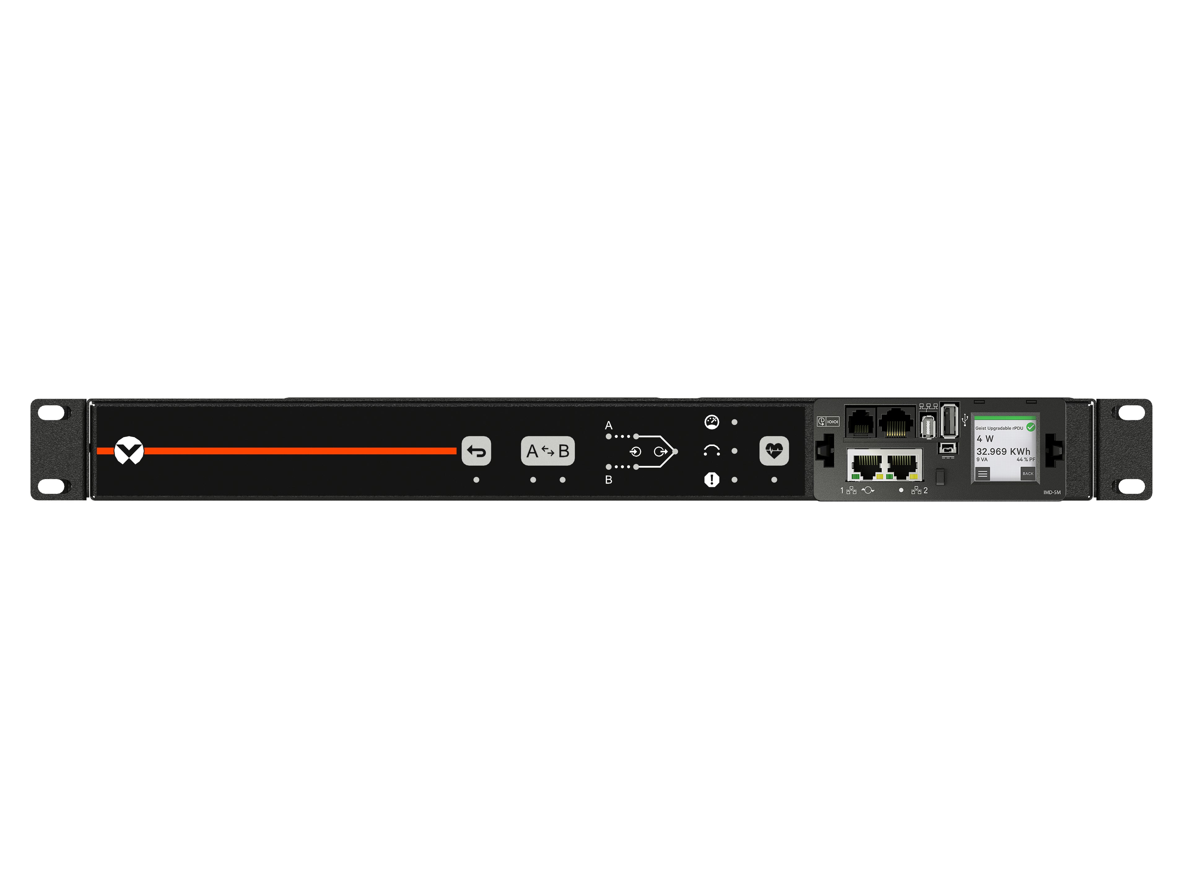 Vertiv Geist VA4U21A0 power distribution unit (PDU) 12 AC outlet(s) 1U Black