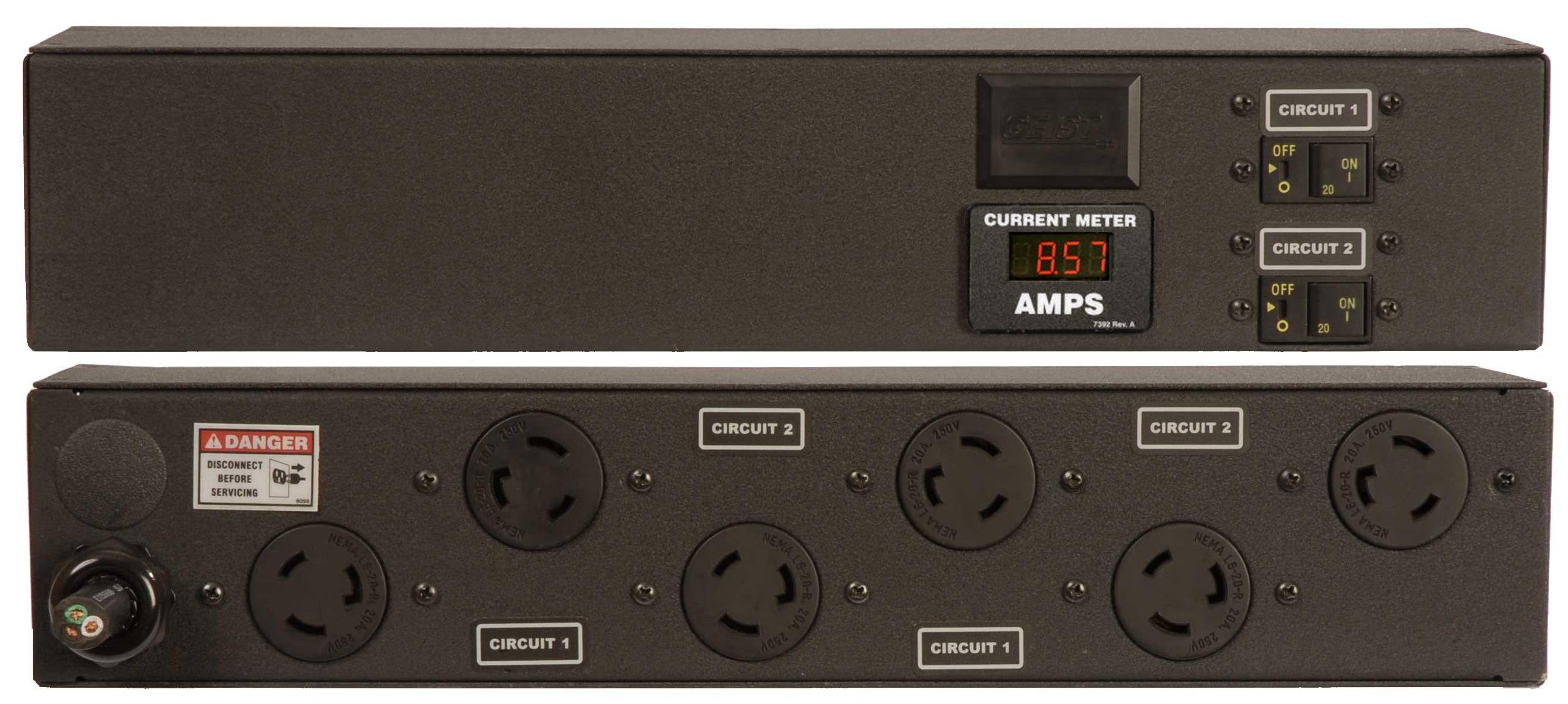 Vertiv Geist 2XPRA060-103L20TL5 power distribution unit (PDU) 6 AC outlet(s) 0U Black