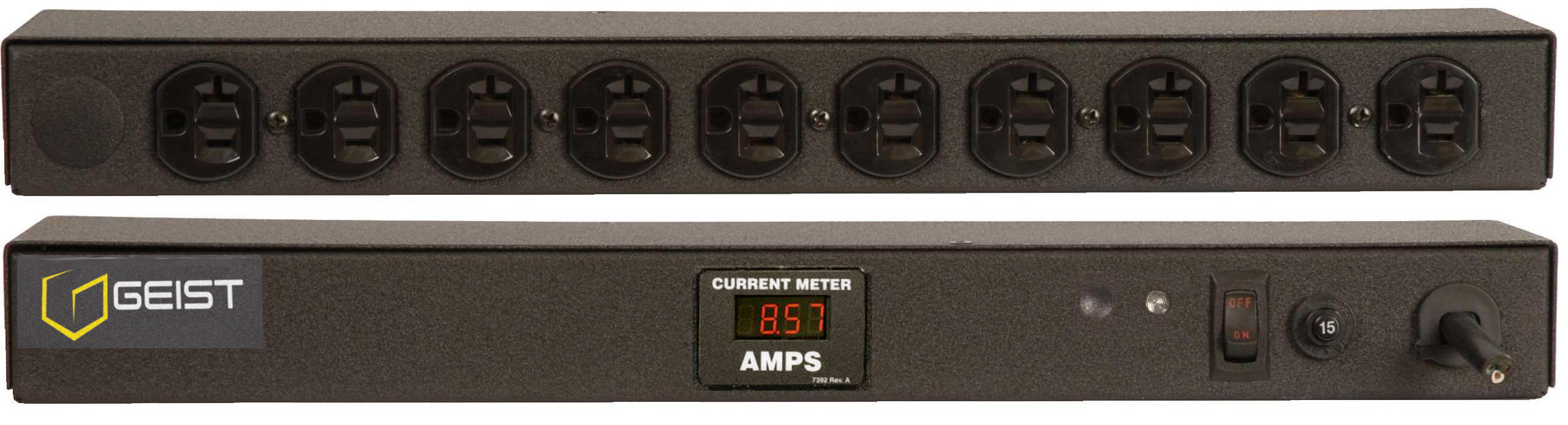 Vertiv Geist BRFA100-1025 power distribution unit (PDU) 10 AC outlet(s) 0U Black