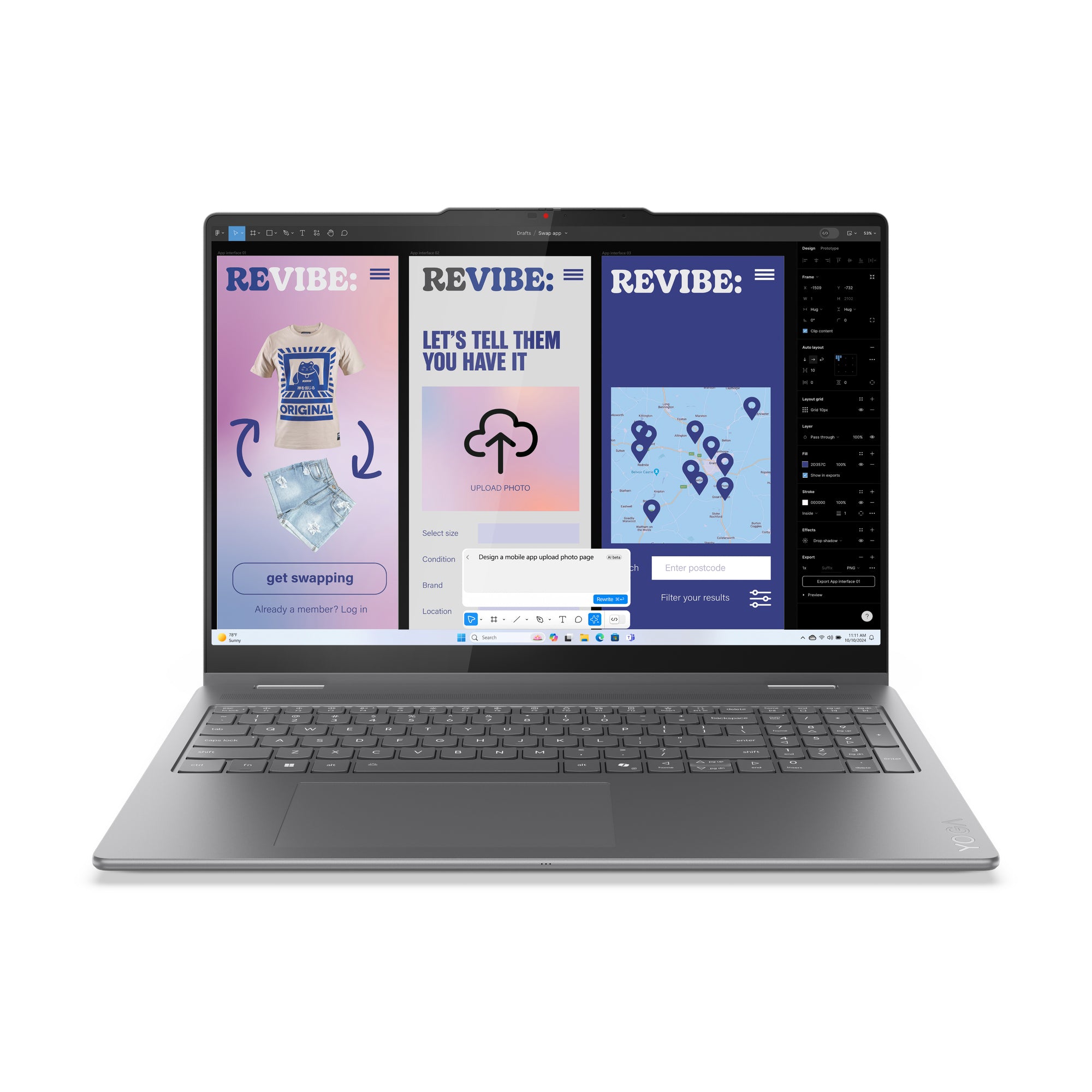 Lenovo Yoga 7 2-in-1 16ILL10 Copilot+ PC Intel Core Ultra 5 226V Hybrid (2-in-1) 16" Touchscreen WUXGA 16 GB LPDDR5x-SDRAM 512 GB SSD Wi-Fi 7 (802.11be) Windows 11 Home English Gray