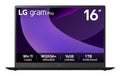 LG Gram Pro 16Z90TP Copilot+ PC Intel Core Ultra 7 255H Laptop 16" WQXGA+ 32 GB LPDDR5x-SDRAM 1 TB SSD Wi-Fi 7 (802.11be) Windows 11 Pro English Black