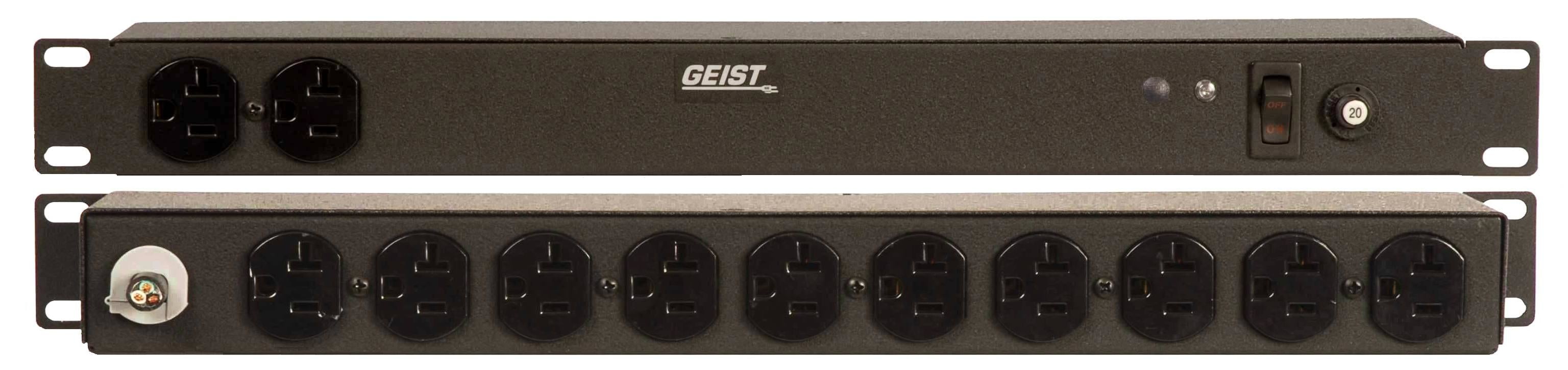 Vertiv Geist BR120-1026 power distribution unit (PDU) 12 AC outlet(s) 0U Black