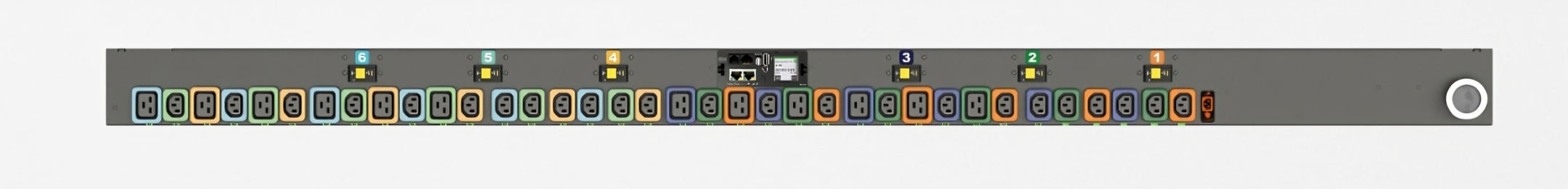 Vertiv Geist MNS5MHB1-36PNB8-5CS15A0A10-S-A power distribution unit (PDU) 36 AC outlet(s) 0U Black