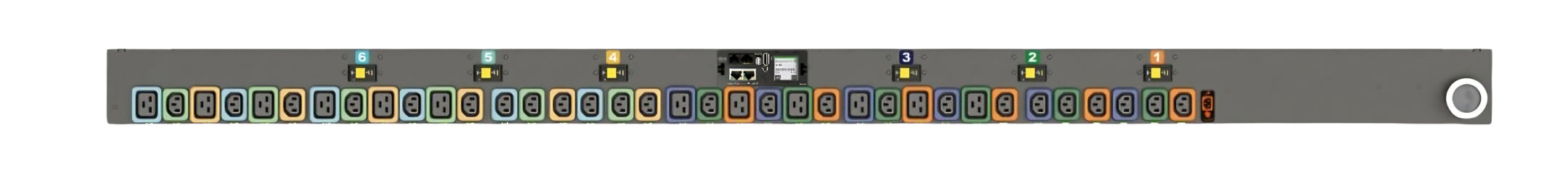 Vertiv Geist MNR5MHB1-36PNB8-6PS15D0A10-S-A power distribution unit (PDU) 36 AC outlet(s) 0U Black