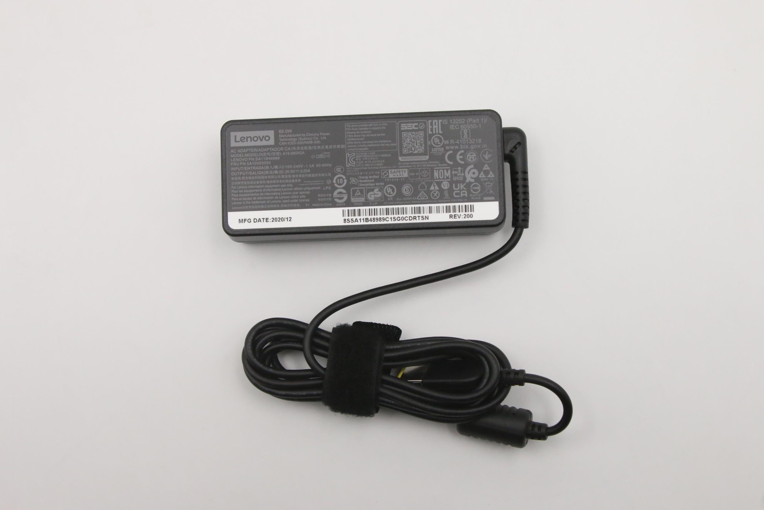 Lenovo 5A10V03250 power adapter/inverter Indoor 65 W Black