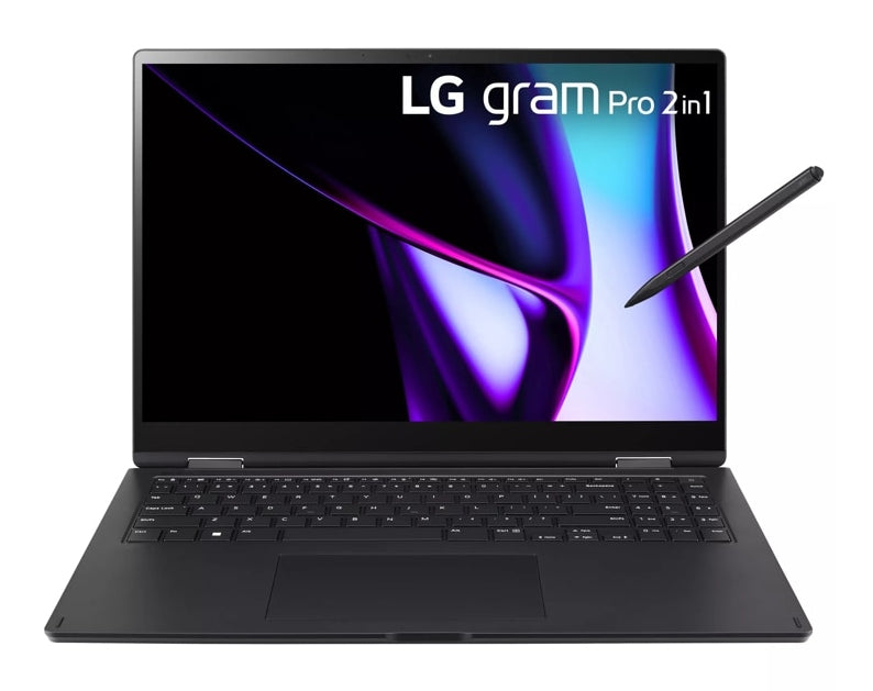 LG 16T90SP-G.APB4U1 laptop Intel Core Ultra 7 155H Hybrid (2-in-1) 16" Touchscreen WQXGA 32 GB LPDDR5x-SDRAM 1 TB SSD Wi-Fi 6E (802.11ax) Windows 11 Pro Black