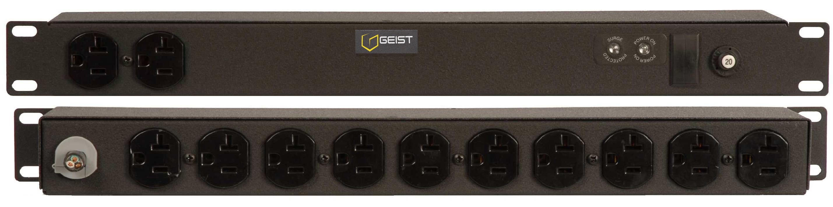 Vertiv SPN124-1026TL power distribution unit (PDU) 12 AC outlet(s) Black
