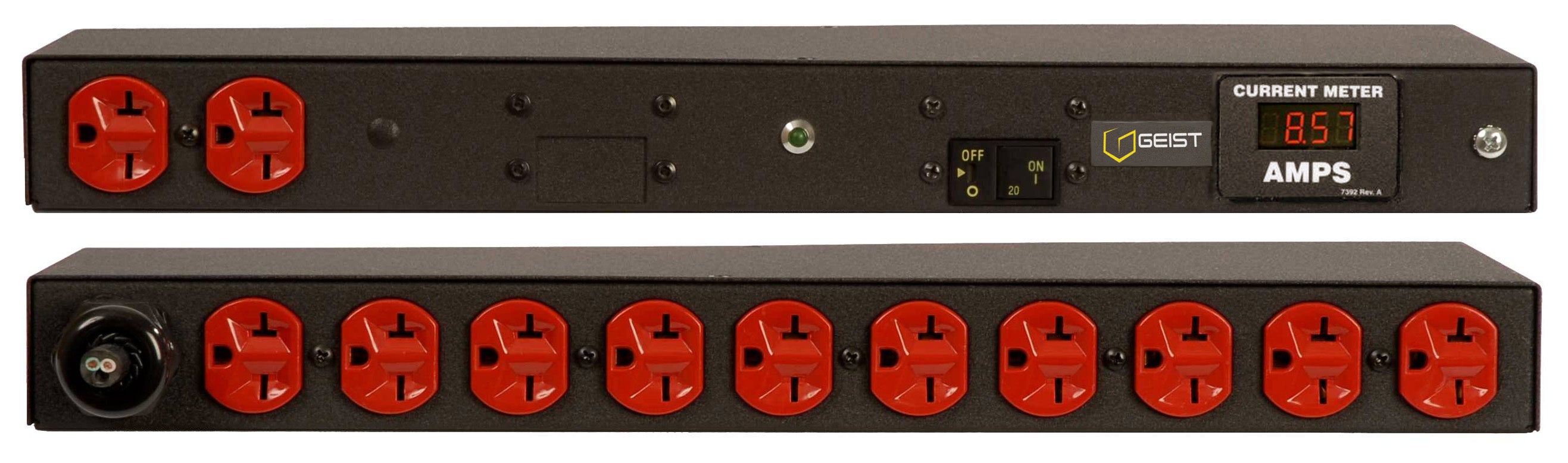 Vertiv VHVRA120-102D20TL6 power distribution unit (PDU) 12 AC outlet(s) Black