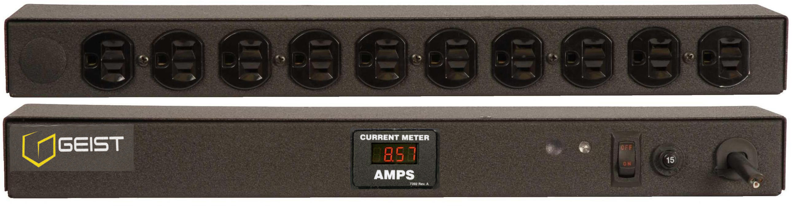Vertiv Geist BRFA100-10 power distribution unit (PDU) 10 AC outlet(s) 0U Black
